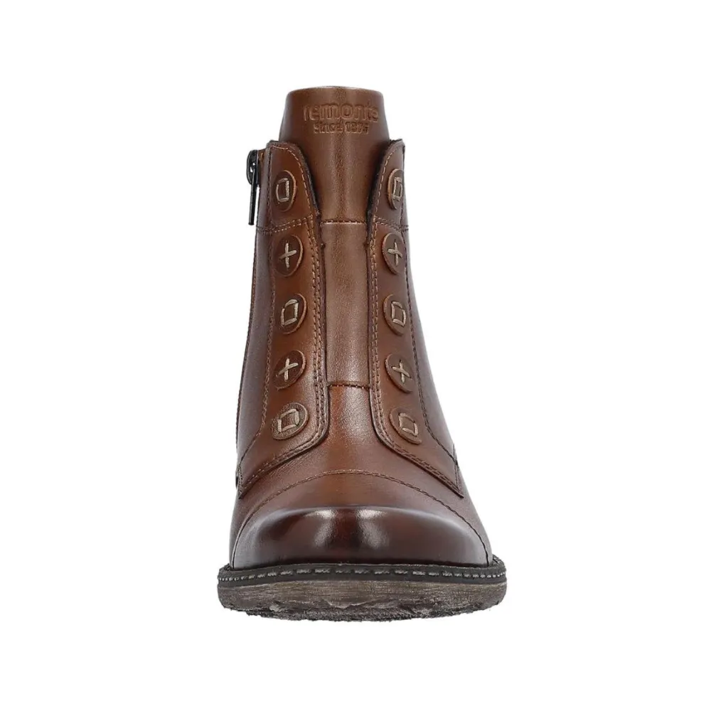 Remonte D4392 Chandra 92 Chestnut Leather Bootie (Women's)