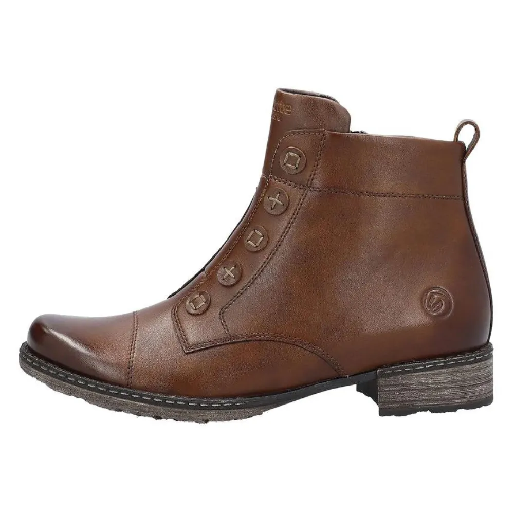 Remonte D4392 Chandra 92 Chestnut Leather Bootie (Women's)