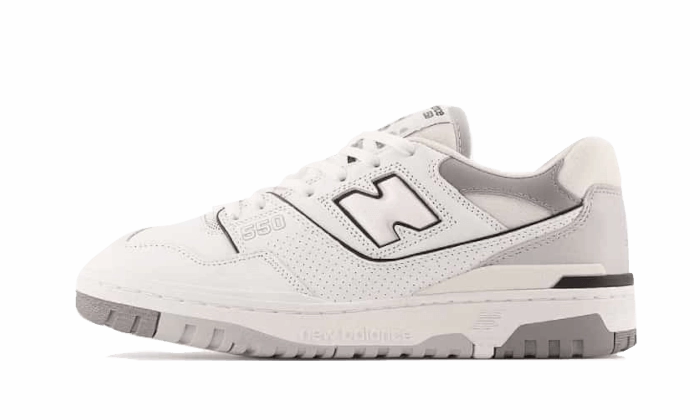 New Balance 550 Salt and Pepper Heel Pad