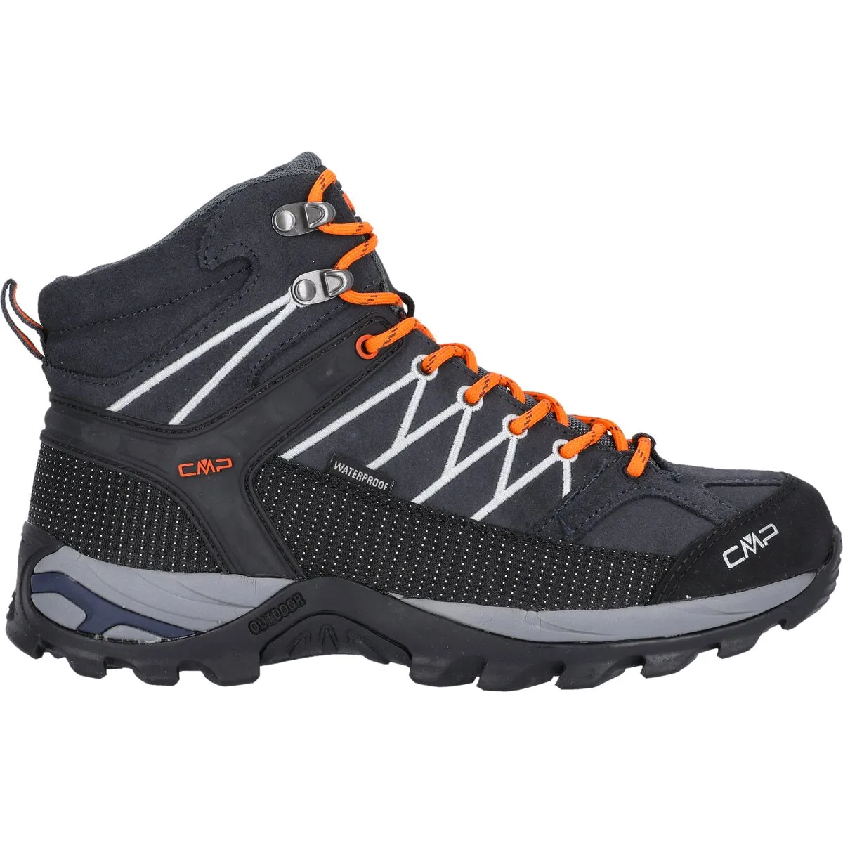Rigel Mid M WP Adult Boot - Antracite-Flash Orange