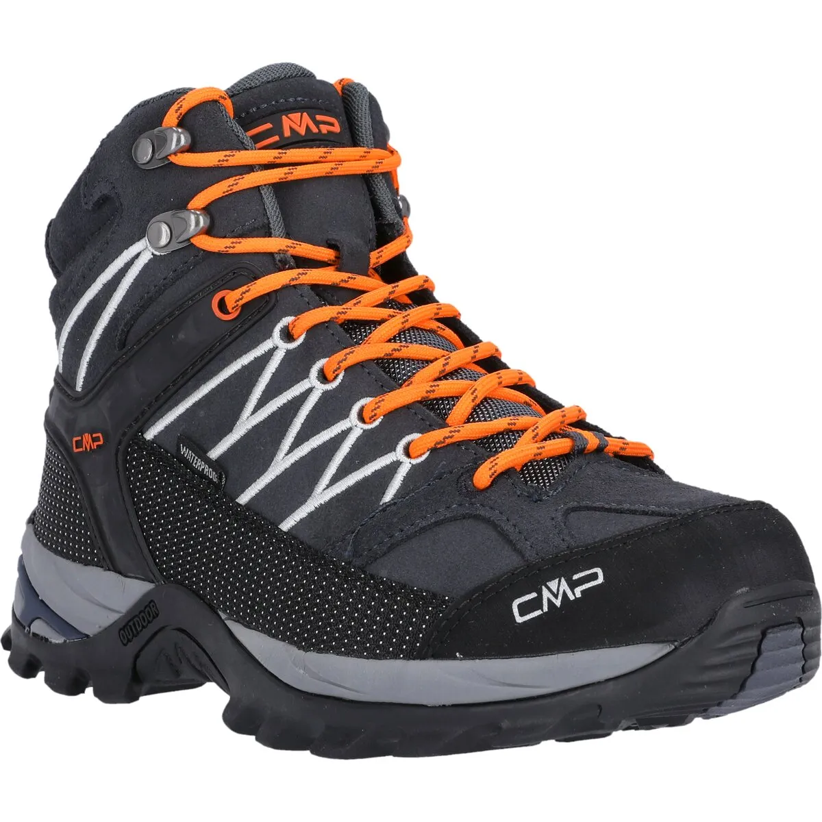 Rigel Mid M WP Adult Boot - Antracite-Flash Orange