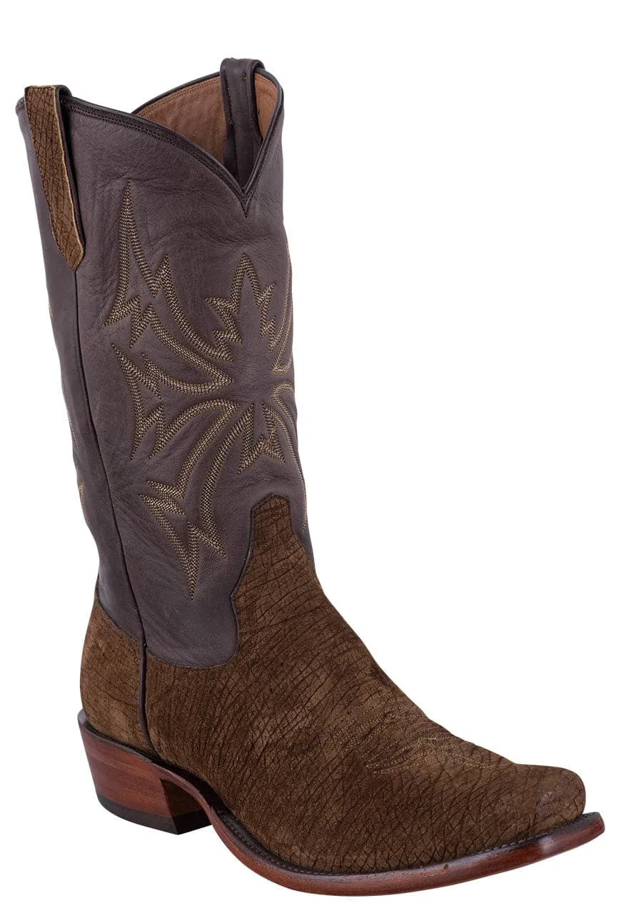 Rios of Mercedes Men's Hippo Cowboy Boots - Tan & Chocolate
