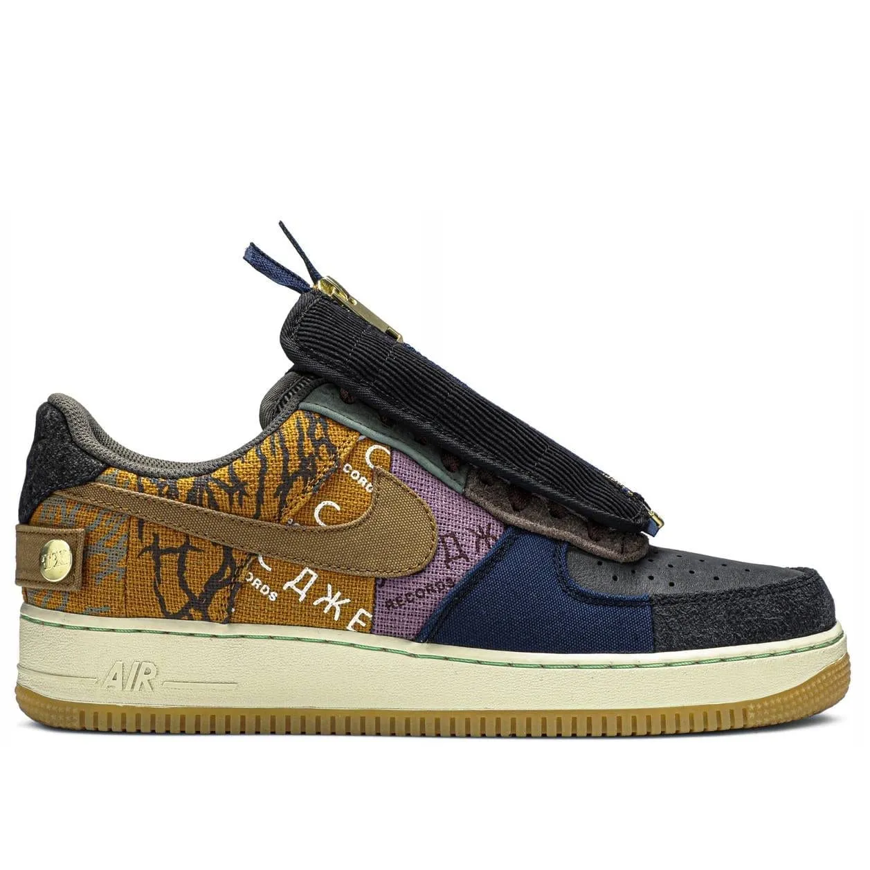 Nike Air Force 1 Low Travis Scott Cactus Jack Comfortable Padding hikers' shoes