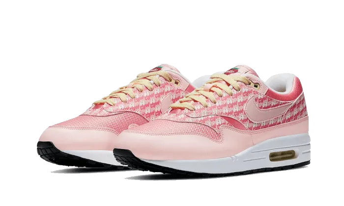 long - distance capable soft - ground shoes Air Max 1 Strawberry Lemonade (2020)