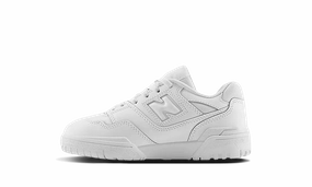 Retro-inspired performance running sneakers New Balance 550 Triple White Enfant (PS)