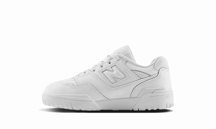 Retro-inspired performance running sneakers New Balance 550 Triple White Enfant (PS)