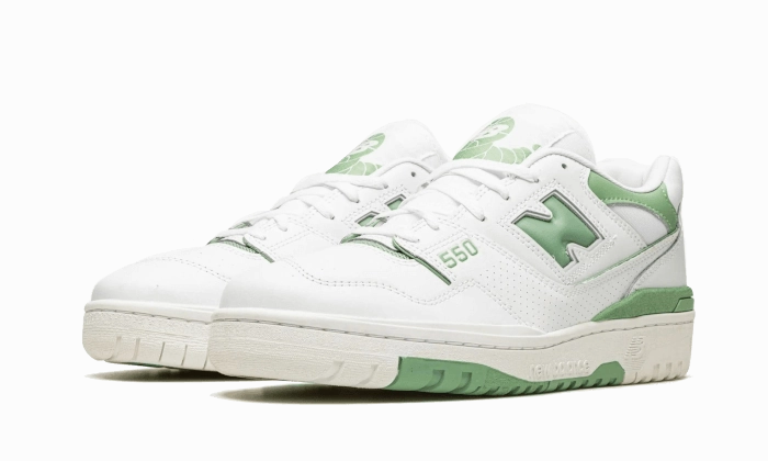 portable New Balance 550 White Mint Green