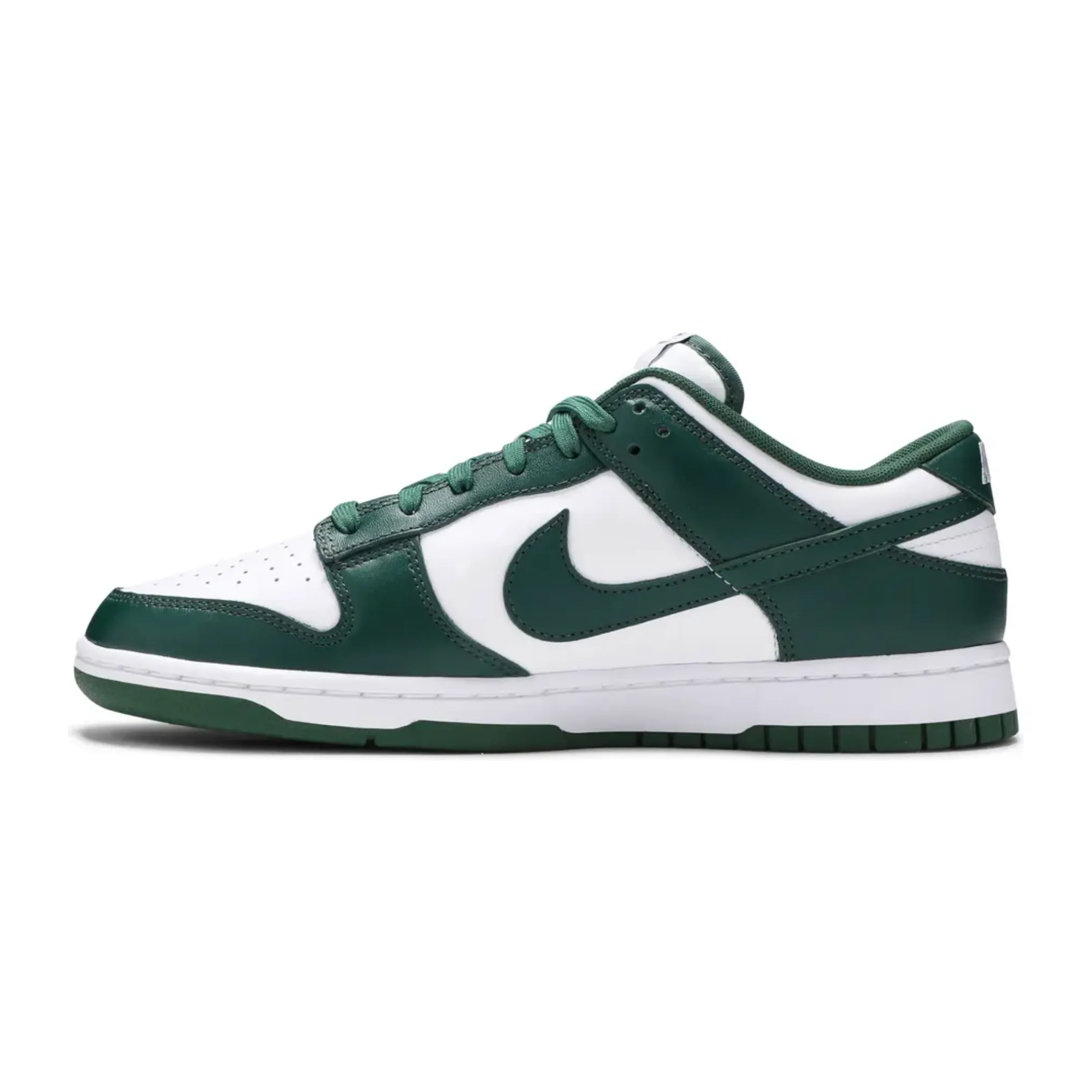 Functional Features Comfortable Fit Around Heel Nike Dunk Low Michigan State