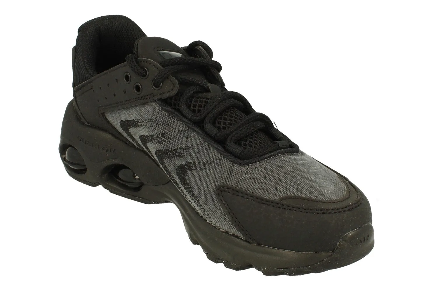 Nike Air Max Tw GS DQ0296 002 running on dirt shoes running on a gravel road