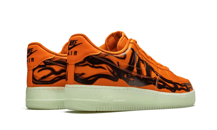 Secure Motion Air Force 1 Low Orange Skeleton Halloween (2020)