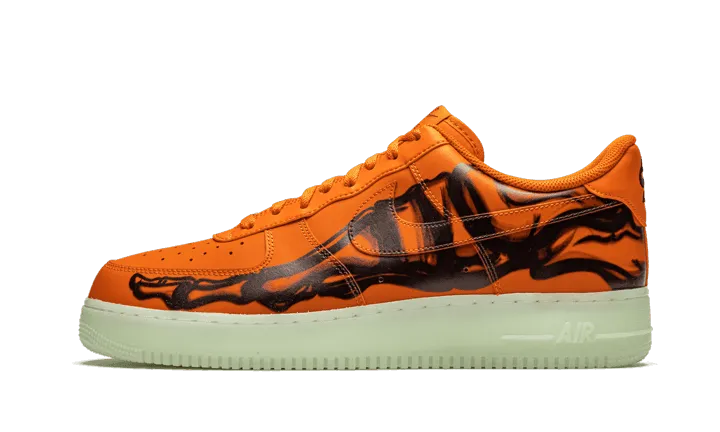 Air Force 1 Low Orange Skeleton Halloween (2020) minimalist shoes