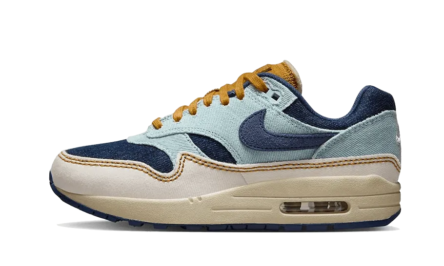 Air Max 1 ??7 Denim Aura cork - sole shoes mid-top shoes