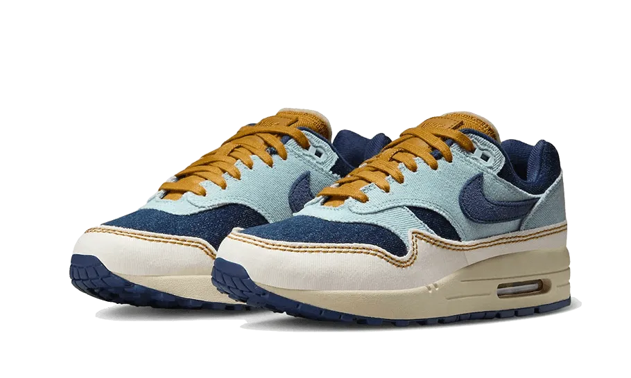 Air Max 1 ??7 Denim Aura Removable liners Cushioned Insole Shoes