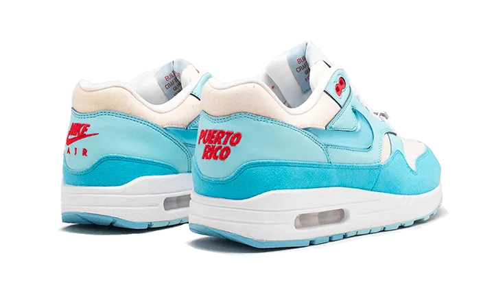 scratch - resistant shoes Air Max 1 Puerto Rico Blue Gale