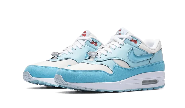 Air Max 1 Puerto Rico Blue Gale theme - run running shoes mountain - running
