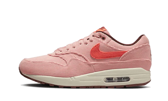 Air Max 1 PRM Corduroy Coral Stardust evening runner shoes indoor - only shoes