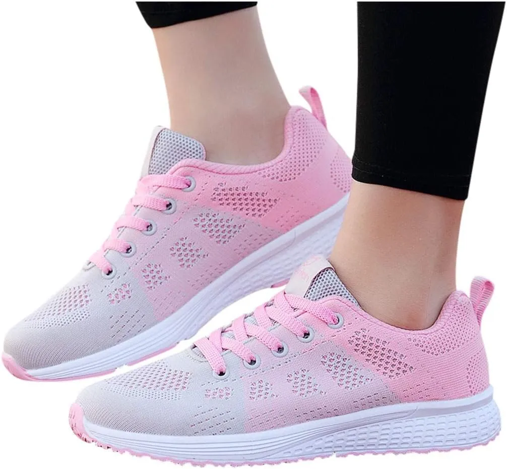 Running Shoes Women Sneakers Tennis Workout Walking Gym Lightweight Women's Tennis Shoes Orthopedic Loafers for Women with Arch Support Sneaker Mules for Women