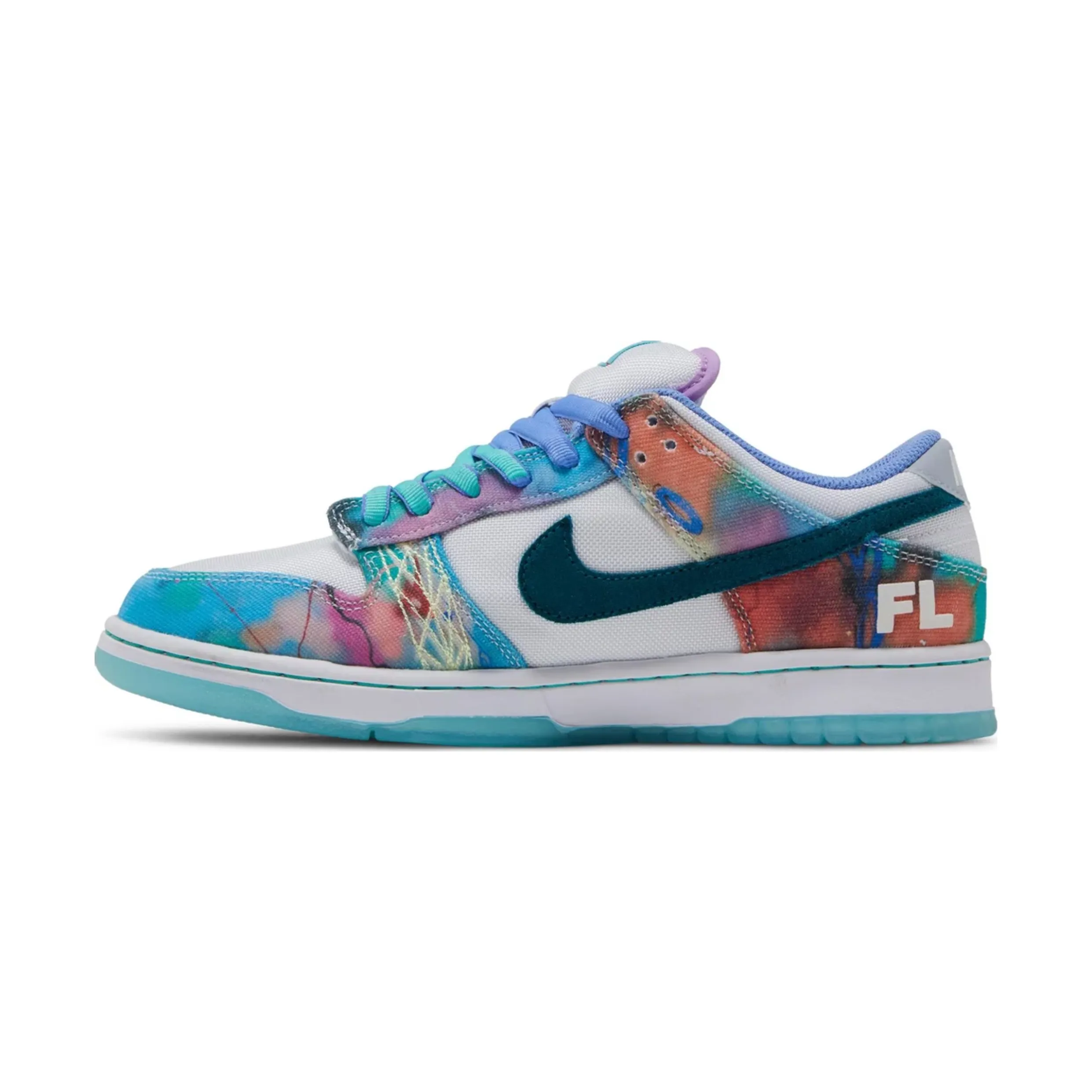 biomechanical shoes EvaMidsole Nike SB Dunk Low Futura Laboratories Bleached Aqua