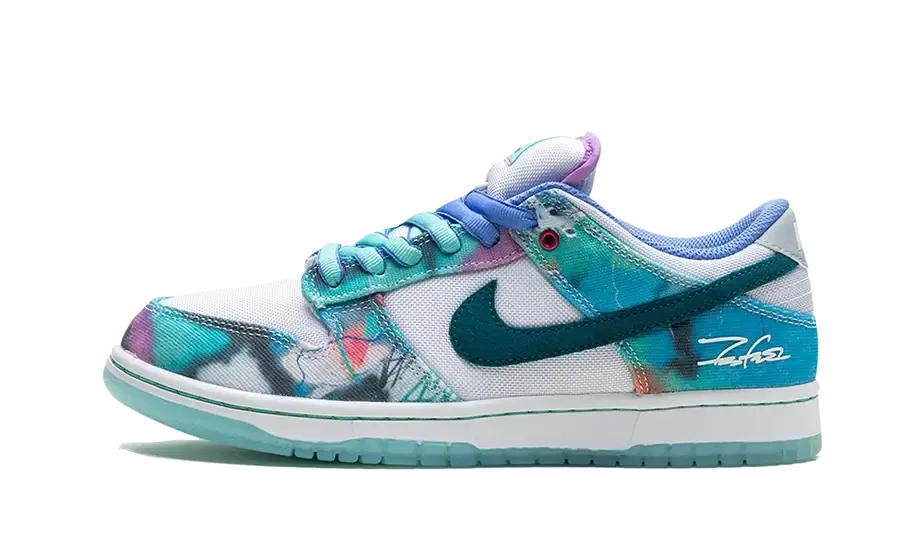 Nike SB Dunk Low Futura Laboratories Bleached Aqua TPU Reinforcement Supportive
