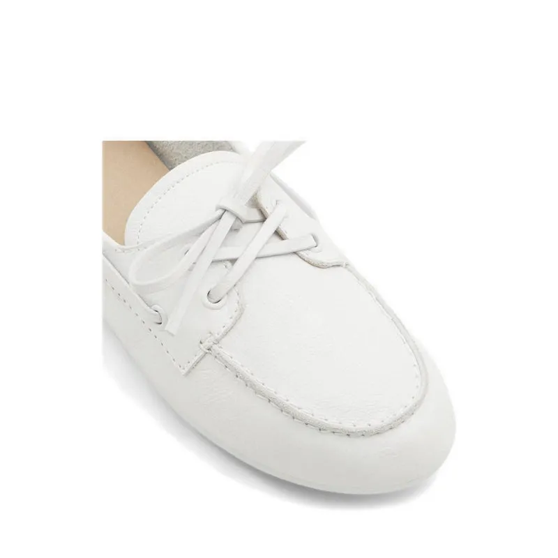Sail Boat Shoe - White/Bone