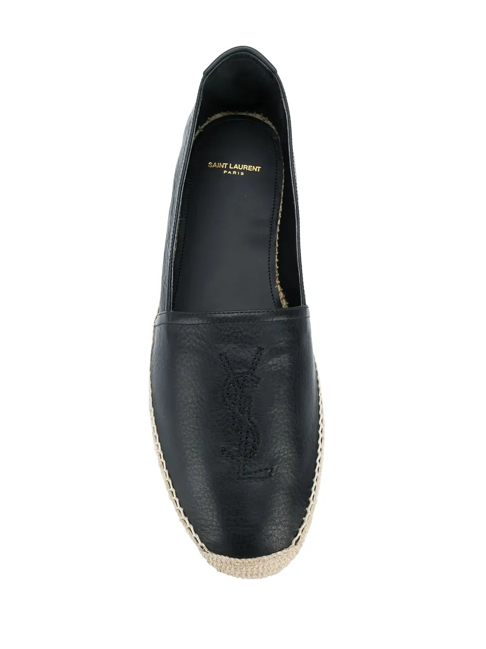 Saint Laurent Men's Embroidered Monogram Espadrilles