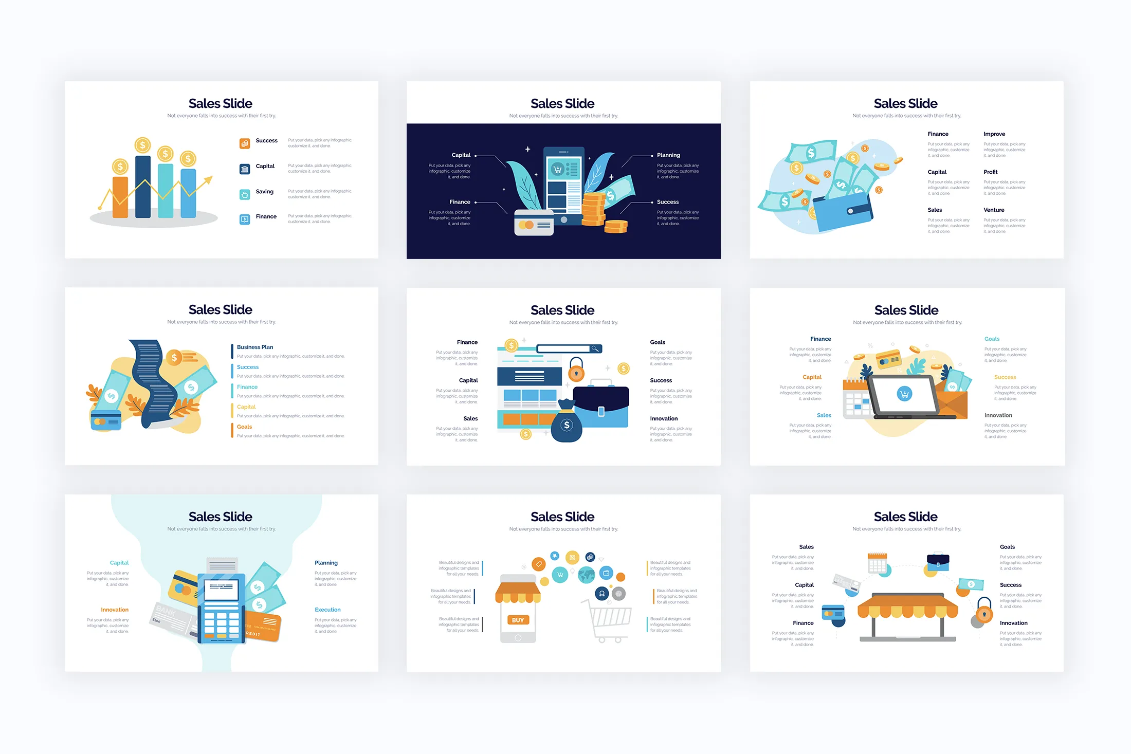 Sales Google Slides Infographics