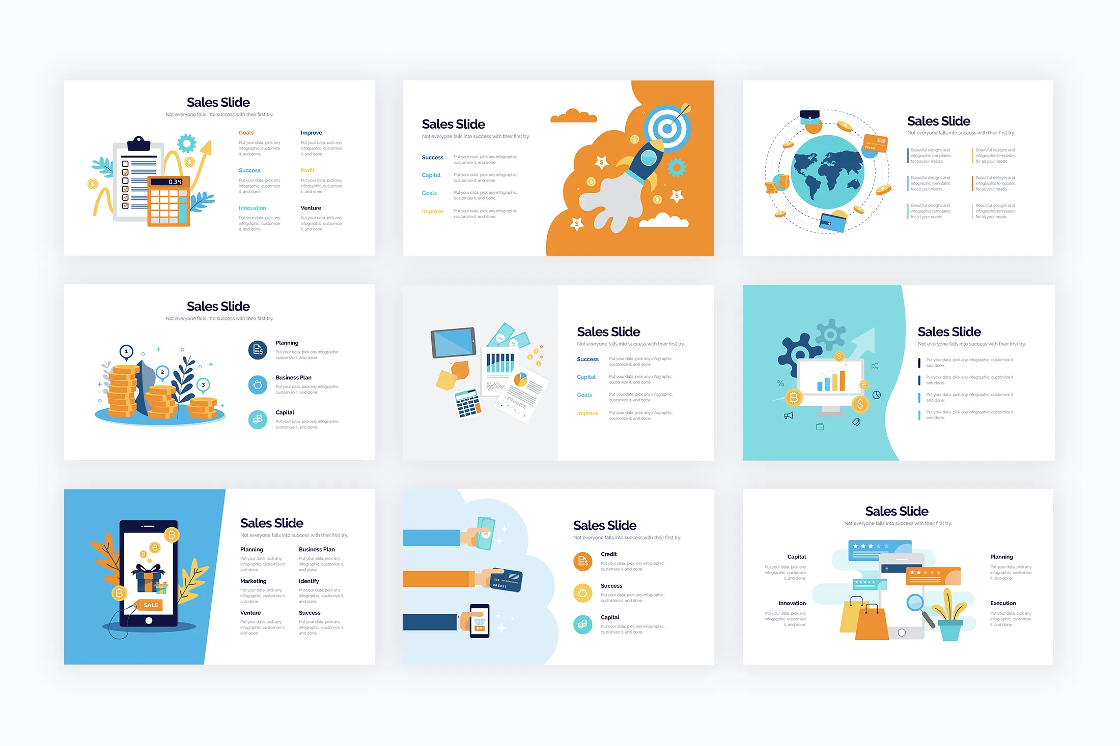 Sales Google Slides Infographics