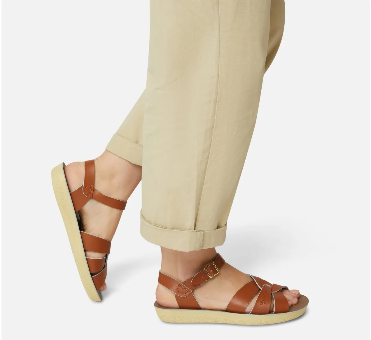 Salt Water Ladies Sandal Swimmer Tan