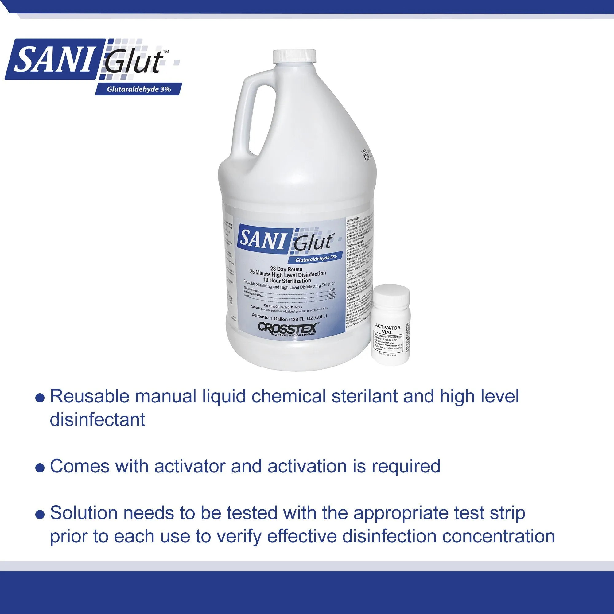 SANI Glut™ Glutaraldehyde High Level Disinfectant