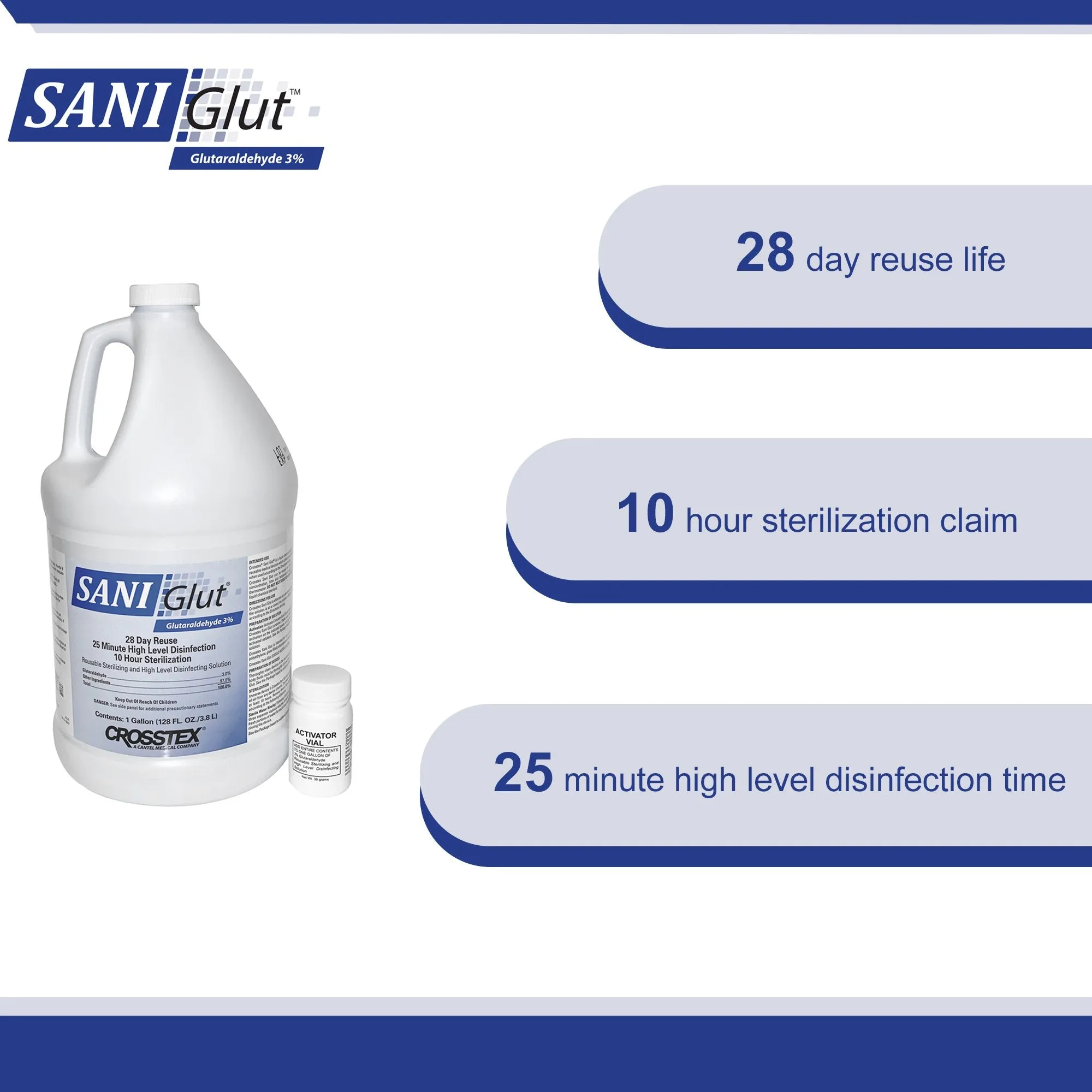 SANI Glut™ Glutaraldehyde High Level Disinfectant