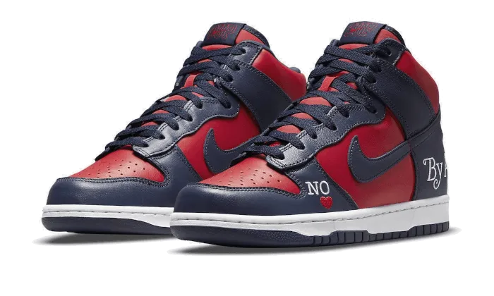 stress - free anti - blister SB Dunk High Supreme By Any Means Navy