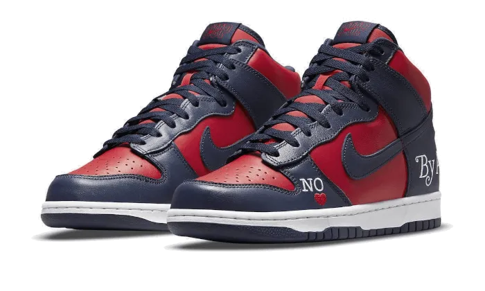 Nike SB Dunk High Supreme By Any Means Navy No Limits