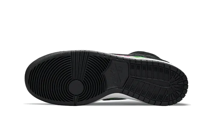 running with water bottle shoes pair SB Dunk High TV Signal