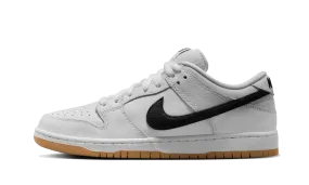 SB Dunk Low Pro ISO White Gum running for coordination closed - toe - feature shoes