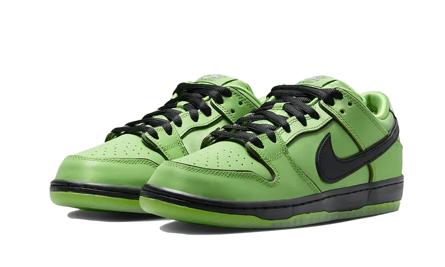 wide - toe box shoes fashion - forward shoe intention SB Dunk Low The Powerpuff Girls Buttercup
