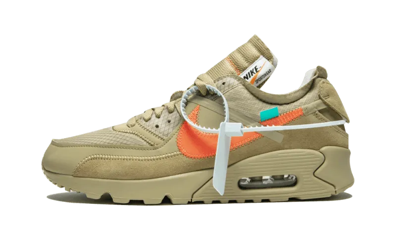Durable Outsole Construction Rigidity to Flex Ratio Nike Air Max 90 Off-White Desert Ore