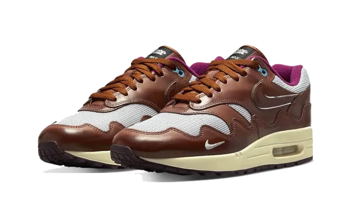 Slip-resistant ease Multi directional traction Nike Air Max 1 Patta Tan Brown