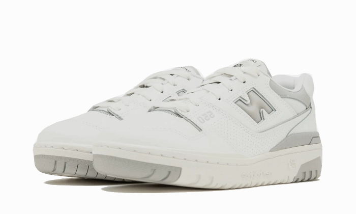 New Balance 550 White Raincloud Regular Fit Reinforced Stitch Bonding