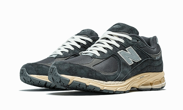 Outdoor Run Easy Maintenance New Balance 2002R Black Dark Grey