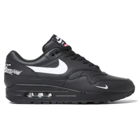 running in a fumarole area shoes Nike Air Max 1 '87 SP Supreme Black White
