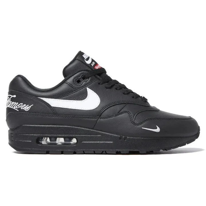 Nike Air Max 1 '87 SP Supreme Black White thin sole shoes