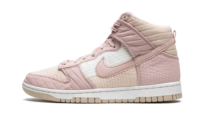 Nike Dunk High LX Next Nature Pink Oxford Cushioned Tongue Clean Texture