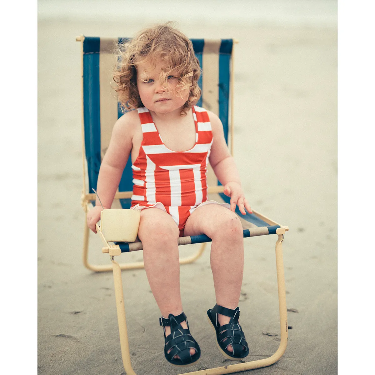 Shark Sandals in Navy by Salt-Water