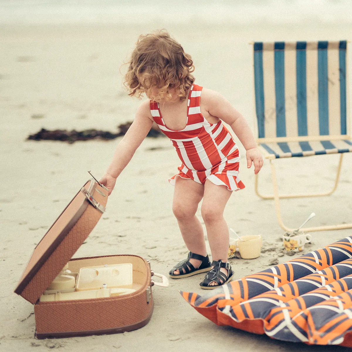 Shark Sandals in Navy by Salt-Water