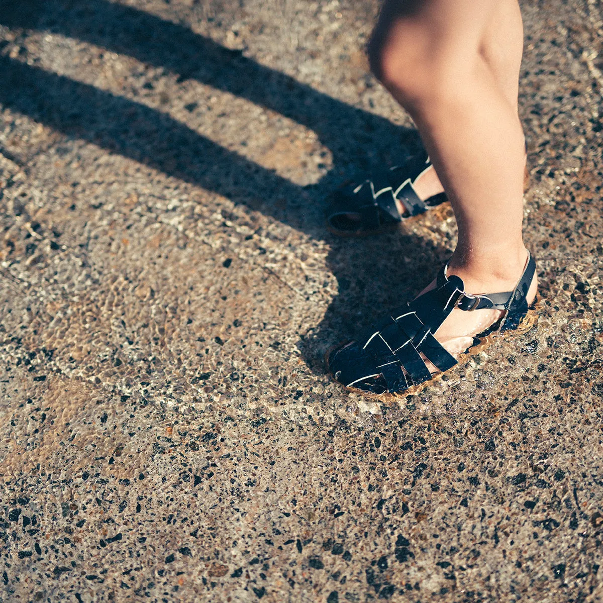 Shark Sandals in Navy by Salt-Water