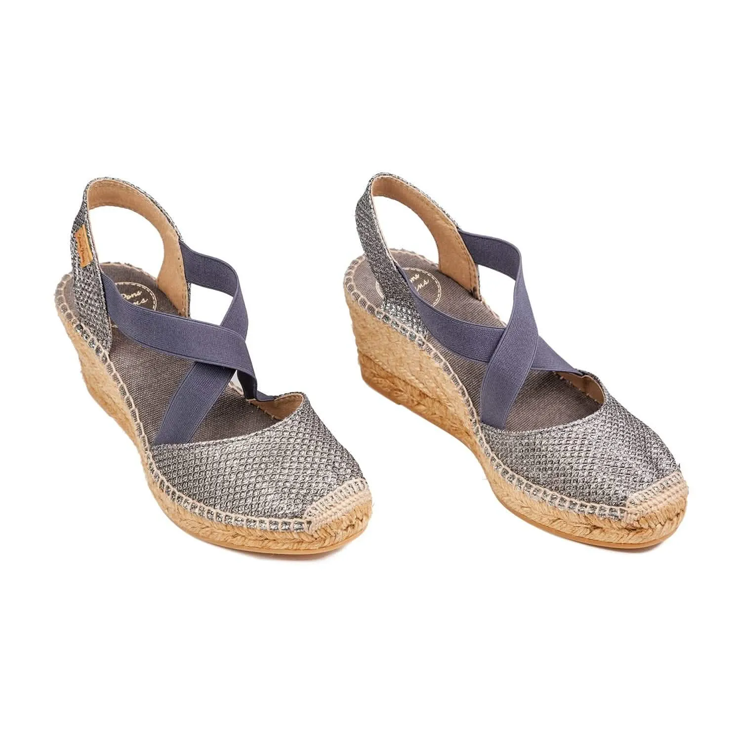 Shimmery Wedge Espadrille for Women - Saba-S