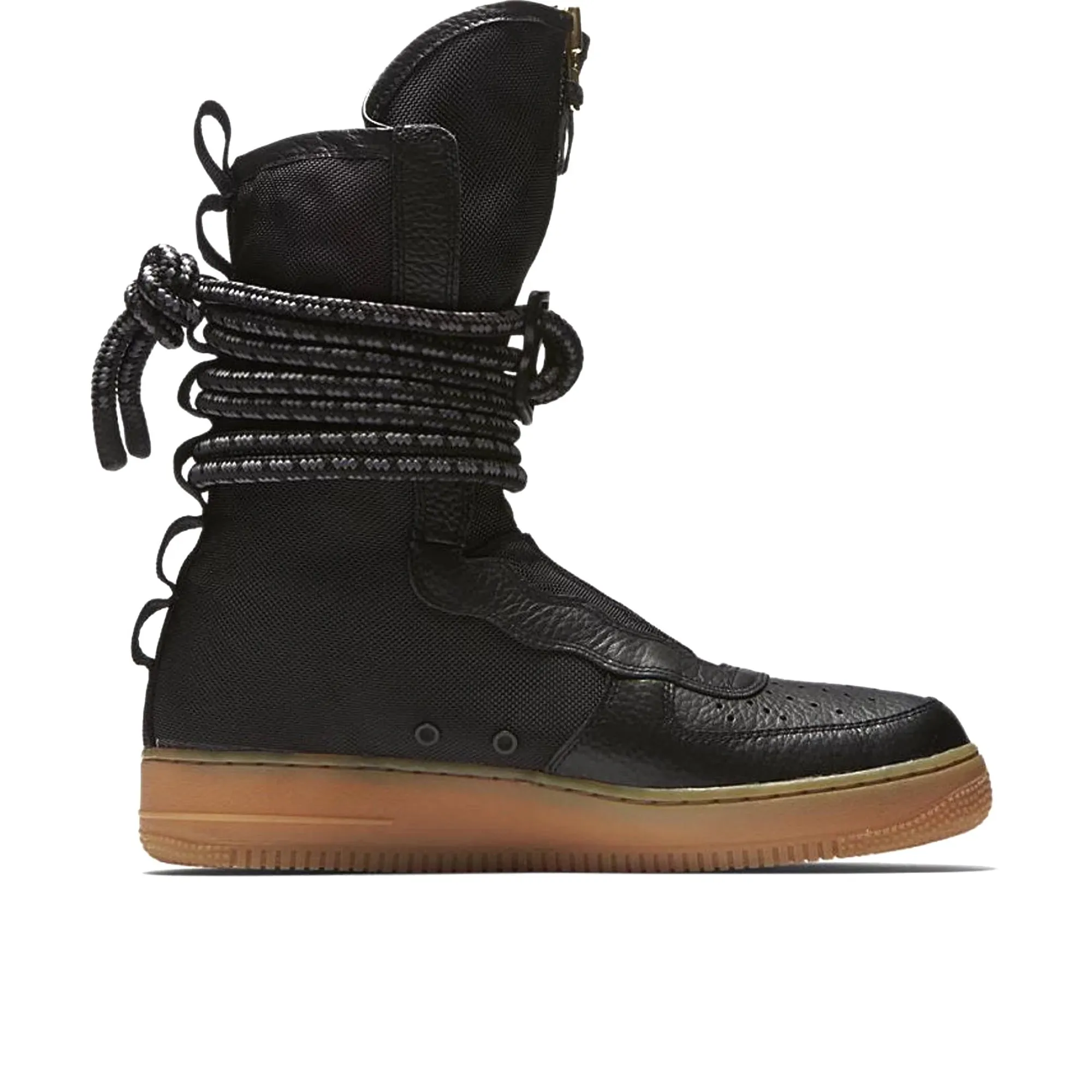 stylish running shoes LightweightMaterial Nike SF Air Force 1 High Black Gum