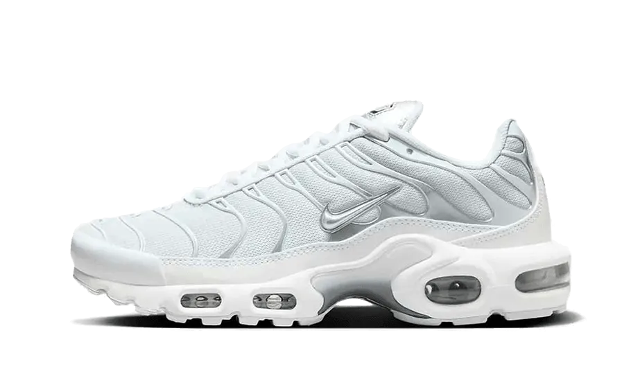 Air Max Plus White Metallic Silver Soft Cushioning