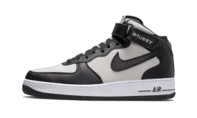 Non Restrictive Toe Box Nike Air Force 1 Mid Stussy Grey Black