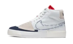 easy - to - clean - design shoes Blazer SB Mid Edge Hack Pack White